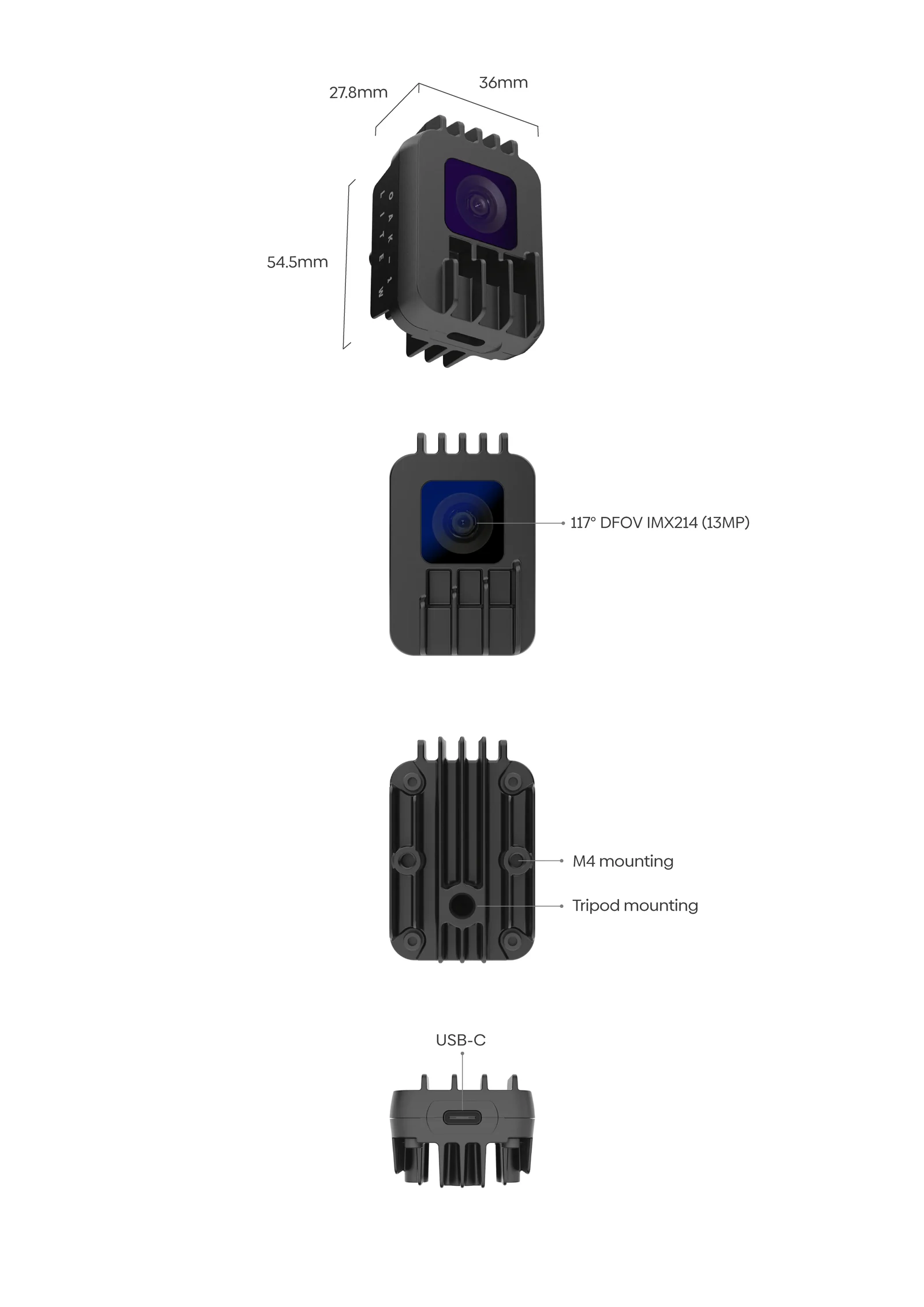 Luxonis OAK-1 Lite W - diagram budowy i kluczowe komponenty